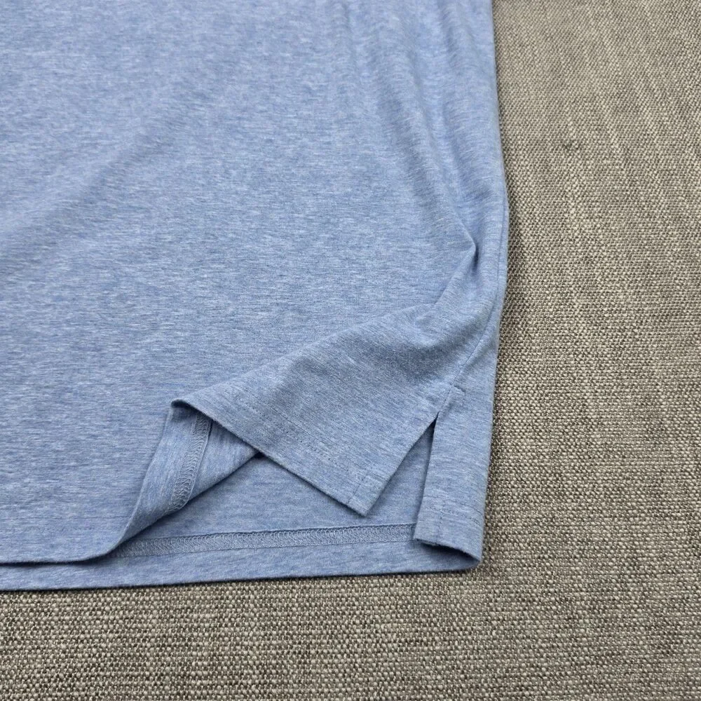 Polo Ralph Lauren Performance Polo Shirt Mens Small Blue Heather Pocket Classic